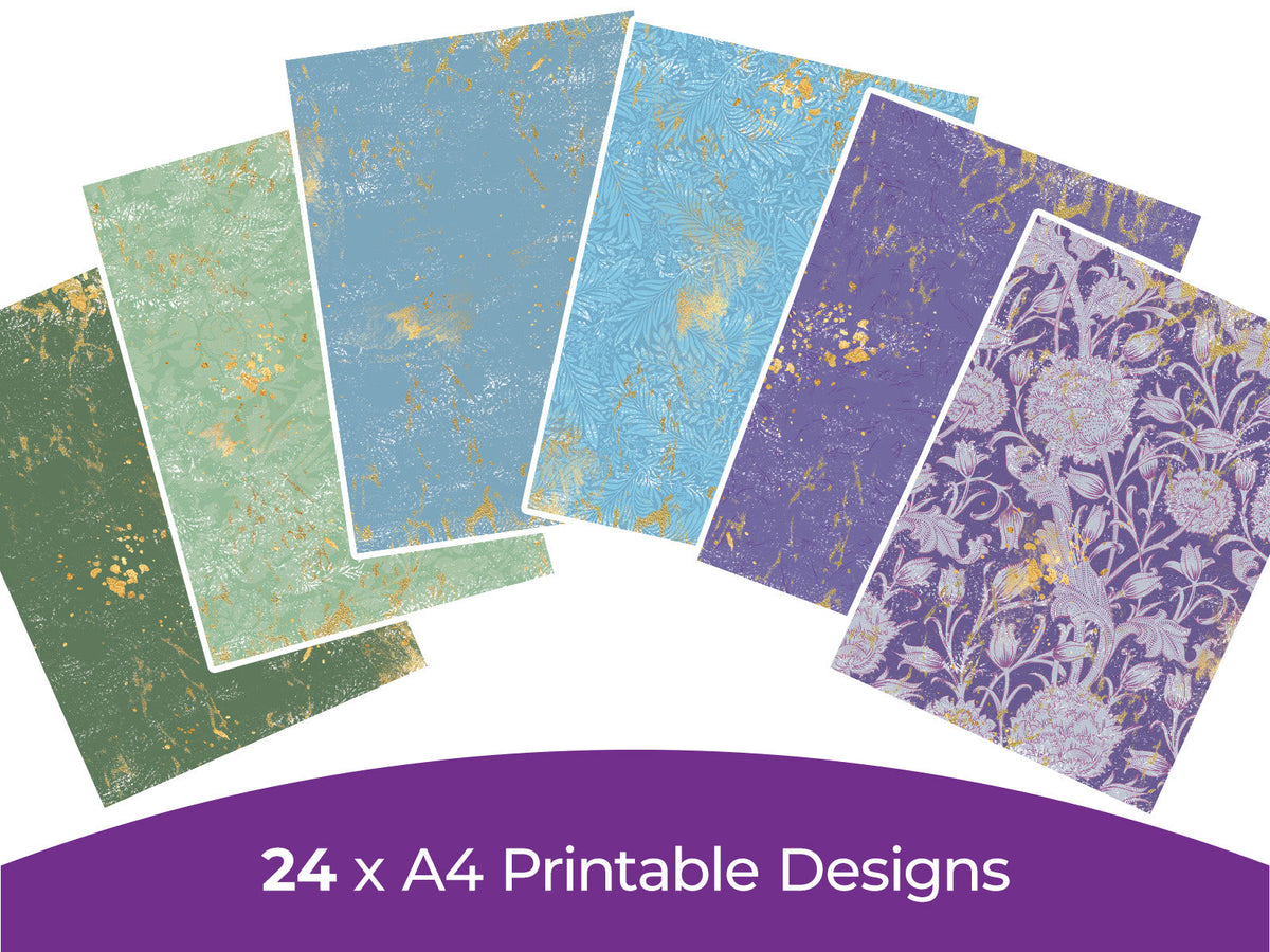 Regency Paper Regency Collection - Digital Paper Pad | Crafter's Companion US