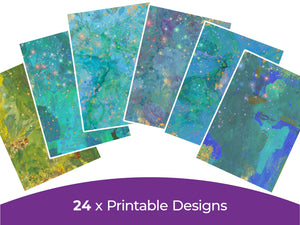 Nature's Garden Kingfisher Collection - Digital Paper Pad