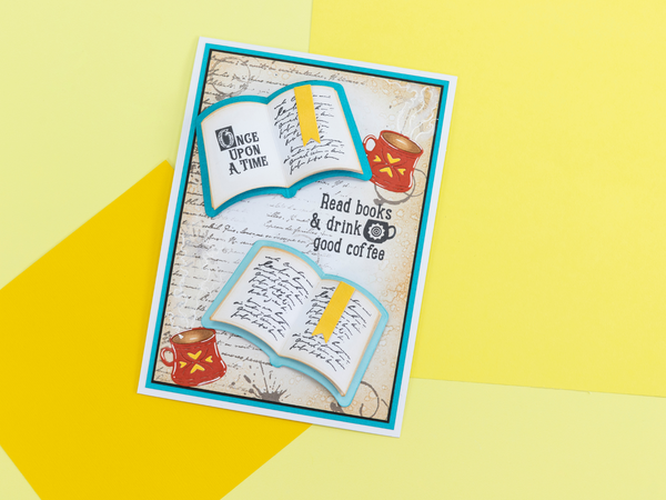 Crafters Companion Bookworm Collection Stamp & Die Set - Chapter One