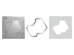 Crafters Companion 5.5" X 5.5" 3D Embossing Folder, Metal Die and Stencil Set - Alluring Anemones