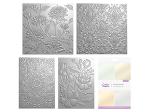 3D Embossing Folders 5pc Collection