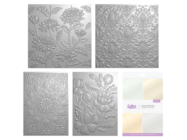 3D Embossing Folders 5pc Collection