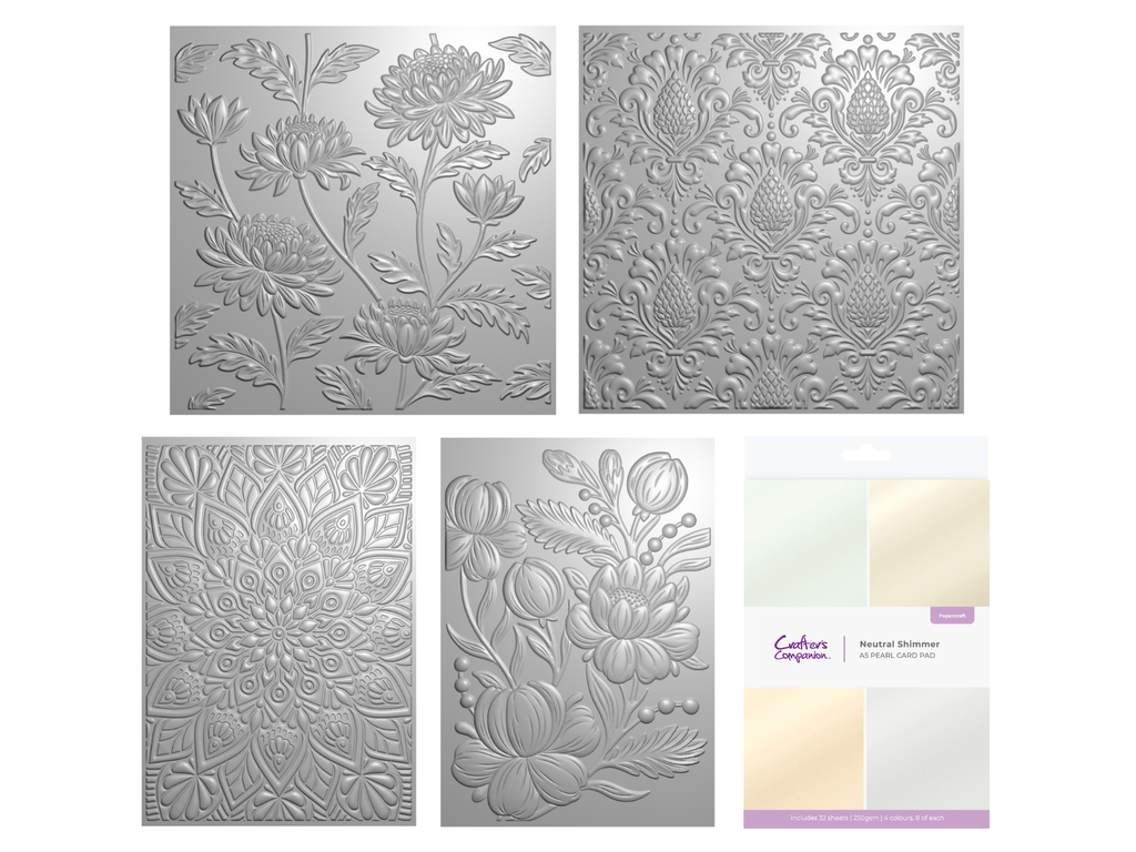 3D Embossing Folders 5pc Collection