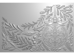 Crafter's Companion 6"x4" 3D Embossing Folder - Festive Bauble