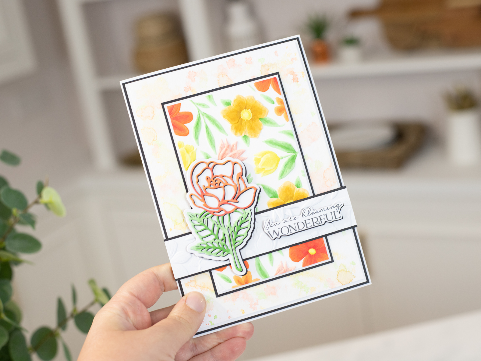 Crafter's Companion 3D Embossing Folder, Metal Die & Photopolymer Stamp - Blooming Florals