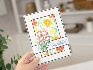 Crafter's Companion 3D Embossing Folder, Metal Die & Photopolymer Stamp - Blooming Florals