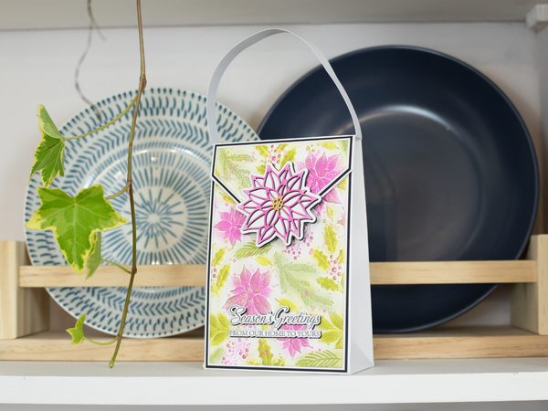 Crafter's Companion 3D Embossing Folder, Metal Die & Photopolymer Stamp - Festive Foliage