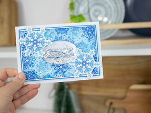 Crafter's Companion 3D Embossing Folder, Metal Die & Photopolymer Stamp - Winter Snowflakes