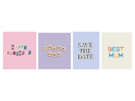Alphabet Ephemera Full Collection 4pc