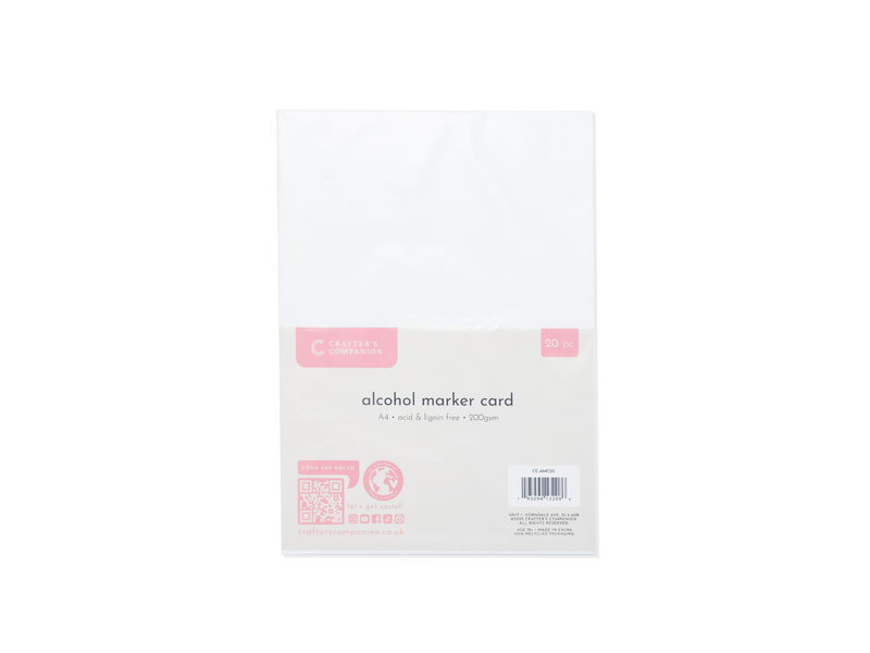 Crafters Companion Alcohol Marker Card - 20 sheets