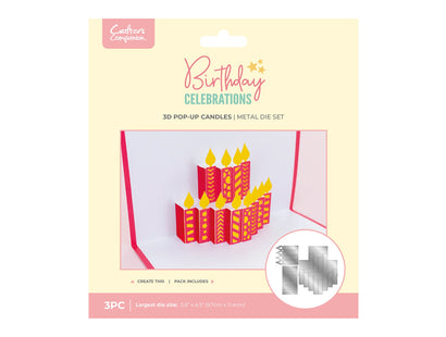 Crafter's Companion Birthday Celebrations Metal Die - 3D Pop-Up Candles