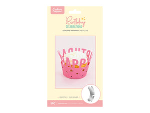 Crafter's Companion Birthday Celebrations Metal Dies - Cupcake Wrapper