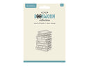 Crafters Companion Bookworm Collection Clear Acrylic Stamp Set - Stack of Books