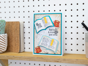 Crafters Companion Bookworm Collection Stamp & Die Set - Chapter One