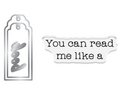 Crafters Companion Bookworm Collection Stamp & Die Set - Read Me