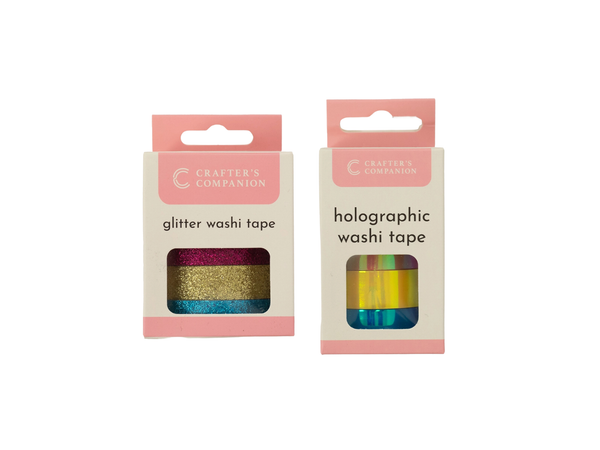 Crafter's Companion Washi Rolls Glitter & Holographic Duo