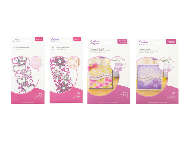 Crafter's Companion Embossing Folder Selection