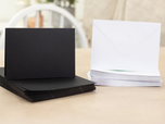 Crafter's Companion - A6 Black Card & White Envelopes 100pc Envelopes 100pc