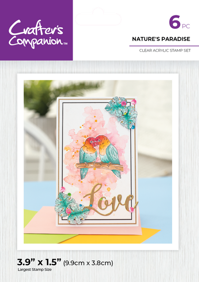 Crafter's Companion Clear Acrylic Stamp - Nature's Paradise