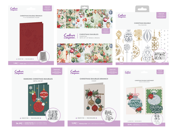 Christmas Baubles 6pc Collection