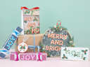 Candy Cane Alphabet Stencil & Die with Paper Pad Collection