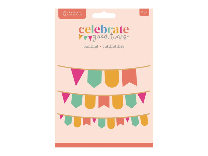 Crafter's Companion Celebrate Good Times Collection Metal Die - Bunting