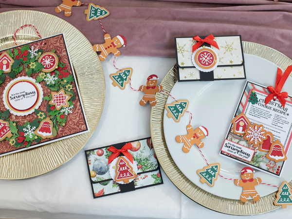 Christmas Cookies Dies, Stamp, Pad & Pearl Drops 3pc Collection