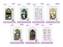 Church Window Metal Dies & Stamps 7pc Collection