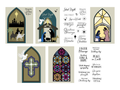 Church Window Metal Dies & Stamps 7pc Collection