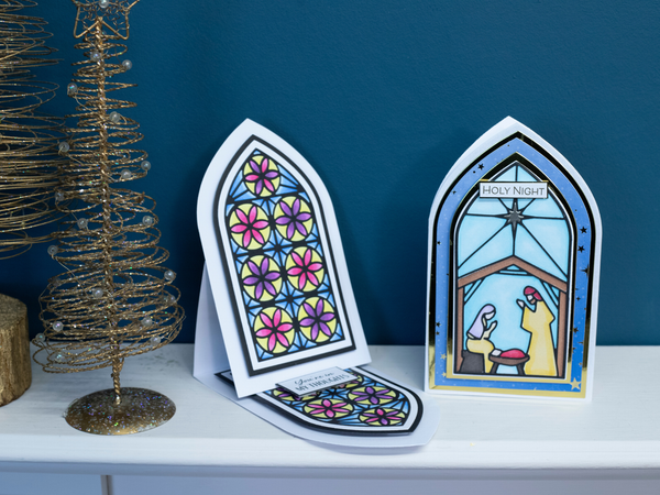 Church Window Metal Dies & Stamps 7pc Collection
