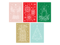 Light Up Christmas Cards 5pc Die Collection