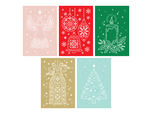 Light Up Christmas Cards 5pc Die Collection