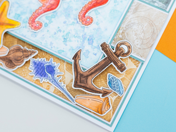 Crafter's Companion Coastal Collection Stamp & Die - Out at Sea