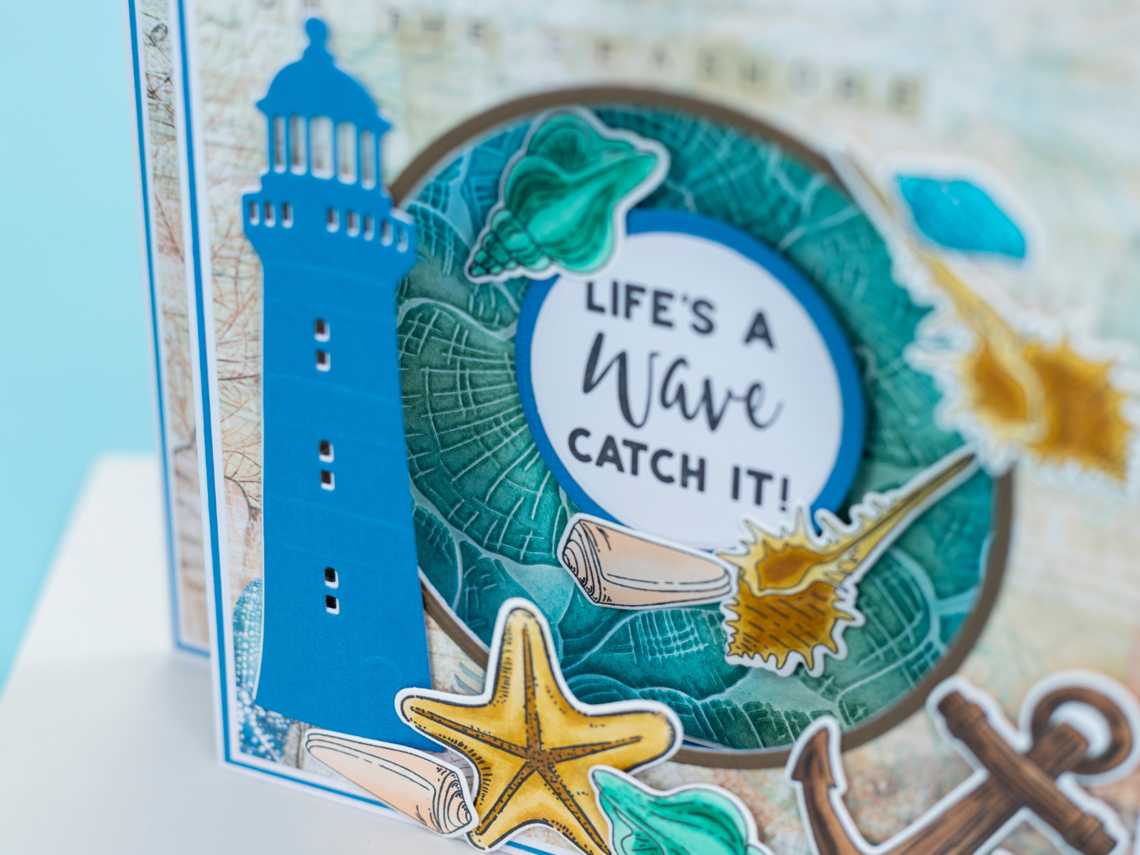 Crafter’s Companion Coastal Collection Stamp & Die - Seashells on the Seashore