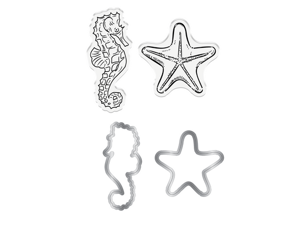 Crafter's Companion Coastal Collection Stamp & Die - Under the Sea