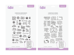 Christmas Sentiment Stamps 2pc Collection