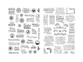 Christmas Sentiment Stamps 2pc Collection