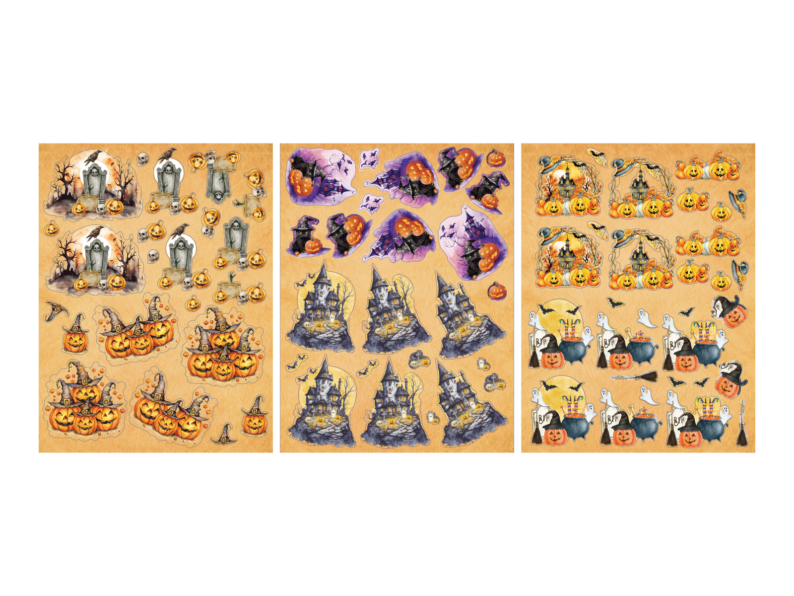 Crafters Companion - 9” x 12” 3D Topper Pad - Spooky Season