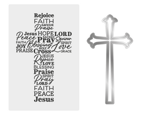 Crafter's Companion Easter Collection 6"x4" 2D Embossing Folder & Metal Die - Easter Blessings