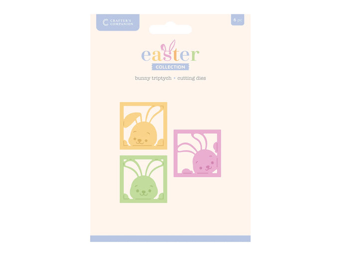 Crafter's Companion Easter Collection Metal Die - Bunny Triptych