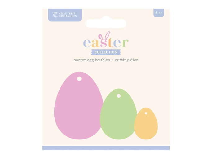 Crafter's Companion Easter Collection Metal Die - Easter Egg Baubles