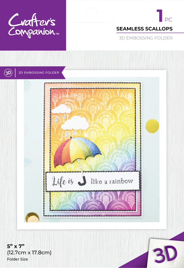 Crafter's Companion 3D Embossing Folder 5