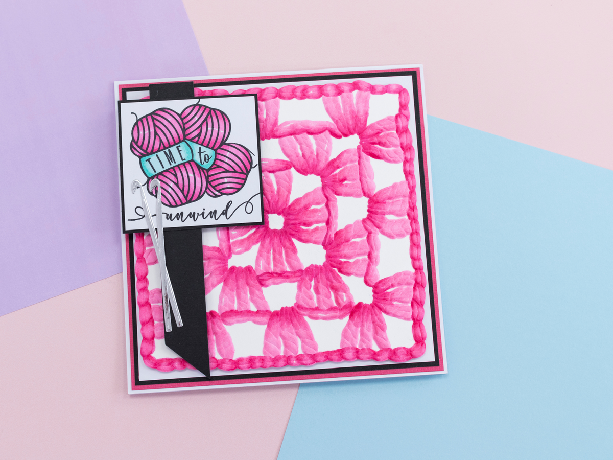 Crafters Companion 5.5 x 5.5 3D Embossing Folder - Crochet | Crafter's ...