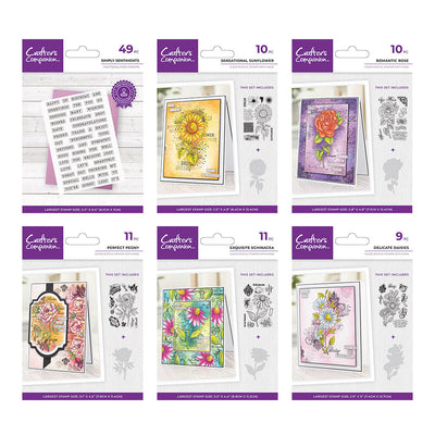 Crafter's Companion Floral Collage Stamps