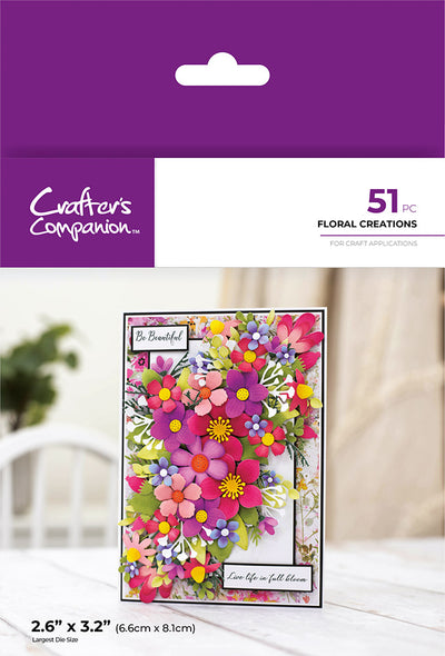 Crafter's Companion Floral Creations with FREE 3x6 Linen Card - Summer