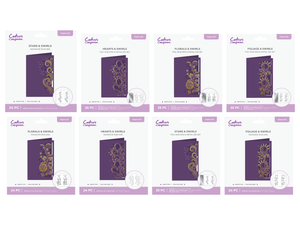 Cut In Edge'ables & Foil Rub Ons Complete 8pc Collection