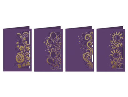 Cut in Edge Foil Rub-Ons & Die Set Complete 8pc Collection