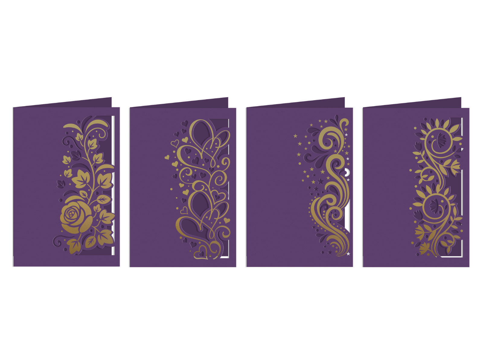 Cut In Edge'ables & Foil Rub Ons Complete 8pc Collection