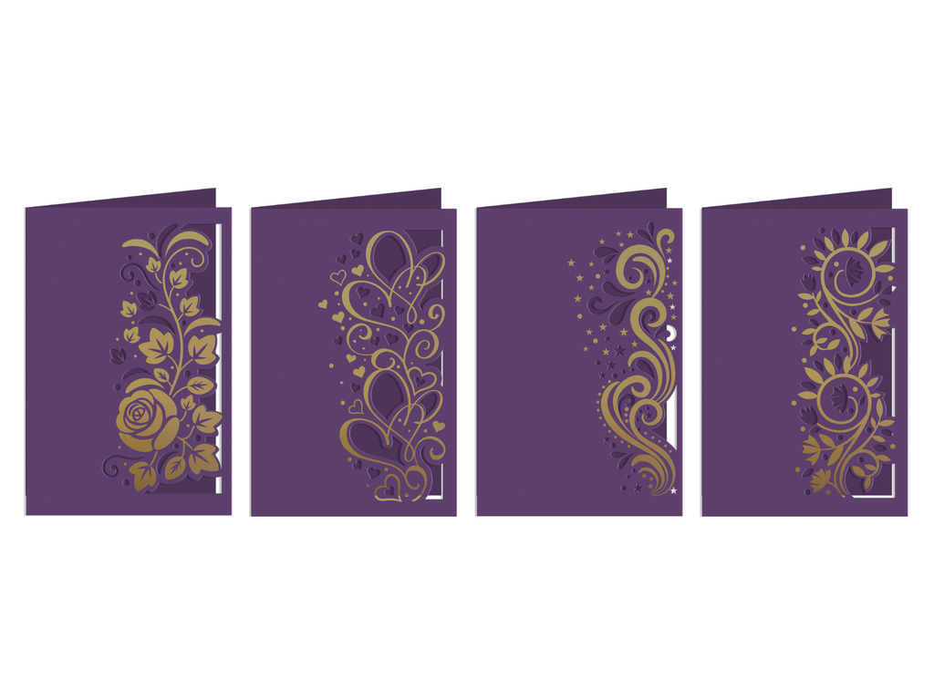 Cut In Edge'ables & Foil Rub Ons Complete 8pc Collection