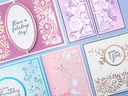 Cut In Edge'ables & Foil Rub Ons Complete 8pc Collection